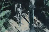 Euan MacLeod, Standing (in Light), 1993, Oil on Canvas
