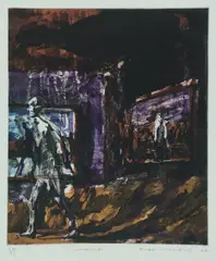 Euan MacLeod, Interior, 2004, Colour Etching 34/35