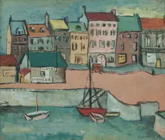 Dorothy Braund, Sketch at St Valery-en-Caux, France,' June, 1950, Oil on Canvas