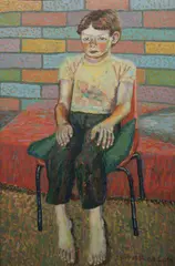 Owen Gower Lade, David II, Oil on Masonite