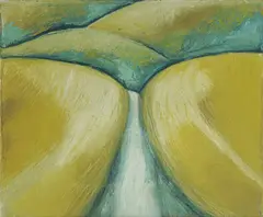 Pathway, 1998 by Margot Hutcheson, Oil on Canvas, sold Jul 2026