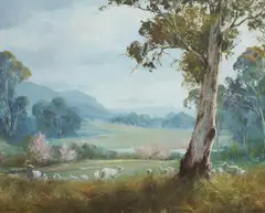 Kevin Best, Lambing Season, c.1995, Oil on Board