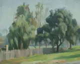 Joshua Smith, The Willow and Olive Tree, 1966, Oil on Board
