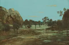 Ray Crooke, Limestone Bluffs, Chillagoe, NQ, Oil on Board