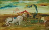 Cedric Flower, The Awful Accident, 1968, Oil on Board
