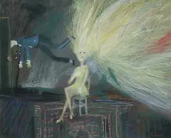 Geoffrey Proud, When Brian Left the Room She Felt Her Energy Soar, 2000, Pastel