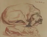 Ivor Hele, Angie and Pup