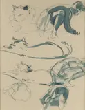 Ivor Hele, Cat and Figure Studies
