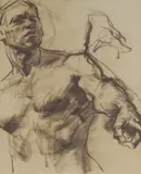 Ivor Hele, Male Torso Pointing