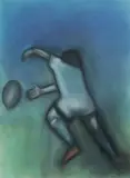 Robert Dickerson, The Player, Pastel