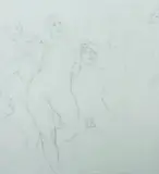 Norman Lindsay, To the Elect, 1928, Study for the watercolour (illus.). Initialled lower right, and inscribed: 'Dedicated to the people's terror of life'