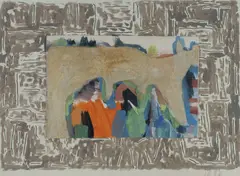 John Peart, Untitled, 1983, Gouache, Ink & Collage