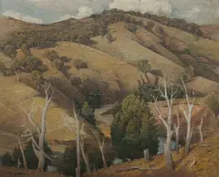John Roy Eldershaw, Dry Country, Oil on Canvas on Board
