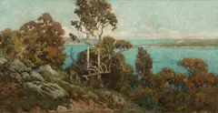 Harold Septimus Power, Sydney Heads, Oil on Canvas