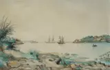 John Campbell, View of Double Bay from the West Side, 1897, W/Clr & Gouache