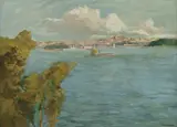 The Harbour from Neutral Bay by Gother Victor Fyers Mann, Oil on Canvas on Board, sold May 2026