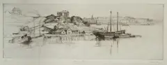 Sydney Long, Berry's Bay, Etching 10/60