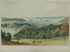 Robert Marsh Westmacott, Sydney Harbour - from the Government Domain, Drawn from nature by Captain Robert Marsh Westmacott and printed at W. Spreat's Lithographic Establishment, Exeter, England