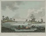 Robert Cleveley, View in Port Jackson, 1789, Hand Coloured Engraving