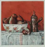 Janet Luxton, Turkish Figs, 2005, Colour Etching 6/30