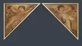 Julian Ashton, Cherub Diptych, Oil on Canvas (re-lined)