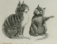 Fuzz Buzz Skites To Fatzo About Our Place by Norman Lindsay, Ink & Charcoal, sold May 2026