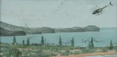 Charles Cooper, Coastline with Witness, 1983, Oil on Linen