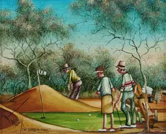 Max Mannix, Be Ready to Duck, c.2004, Oil on Board
