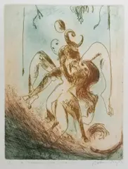 Arthur Boyd, A Midsummer Nights Dream I, Coloured Etching 44/50