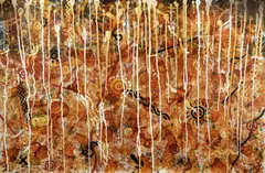 Richard Bell, Untitled, c.1991, Mixed Media on Linen