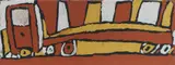 Alfonso Puautjimi, Untitled, Natural Ochres on Canvas