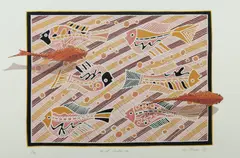 Lin Onus, Koi at Sankei-En, 1989, S/Print 70/99