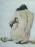 David Preston, Nude Study, Pastel on Paper
