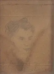Study of a Woman by William Dobell, Pencil, sold Mar 2026