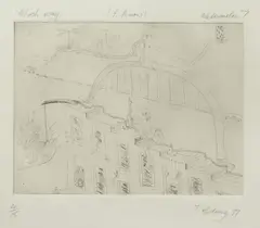 Tony Coleing, Which Way (I Know) Watermelon, 1977, Etching 4/15