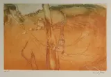 Clifton Pugh, The Goanna, Colour Etching A/P