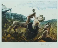 Garry Shead, The Press, Colour Etching S/P IV/IV