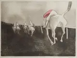Robert Dickerson, First Time Round, Hand-Tinted Etching 25/50