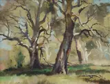 Reginald Campbell, April Evening, Orange [NSW], Oil on Canvas Board