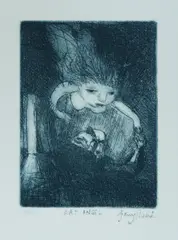 Garry Shead, Art Angel, 2000, Etching with Aquatint 8/50