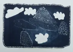 Madigan Thomas, Bony Bream - Jamoorlanygoon Country, 1996, Lithograph 24/40