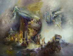 James Gleeson, The Rules of Chance, 2003, Oil on Linen