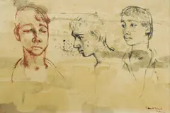 Donald Friend, Ceylon Boy Studies, Ink & Wash