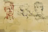 Donald Friend, Ceylon Boy Studies, Ink & Wash