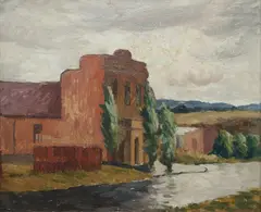 Roland Wakelin, North Ryde [School of Arts], 1935, Oil on Board