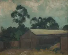 Max Meldrum, The Shed, Oil on Canvas on Board