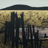Neville Pilven, Off Fence, Oil on Canvas