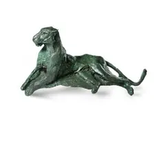 Dylan Lewis, Rising Leopard, 1996, Bronze