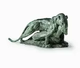 Dylan Lewis, Leopard Kill, 1996, Bronze