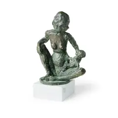 Benjamin Collins, Motherhood, Bronze on Marble Base